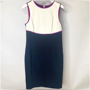 Ann Taylor color block dress size 10